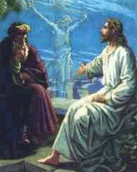 Jesus and Nicodemus graphic for The Desire of Ages