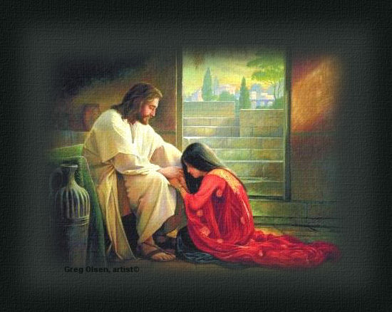 Jesus and Mary graphic for His Healing Love