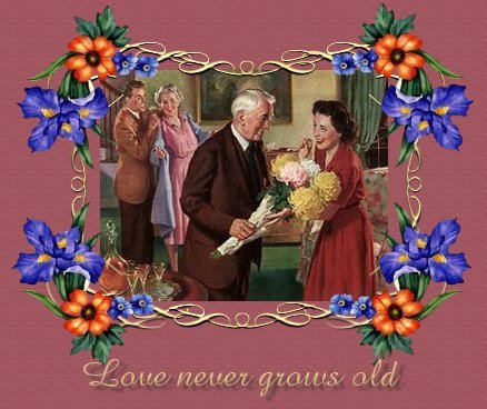 Love graphic for Love Never Grows Old